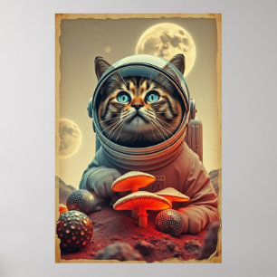 Poster de voyage Space Cat Disco