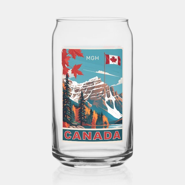 Poster de voyage sur mesure Monogramme Canada (Recto)