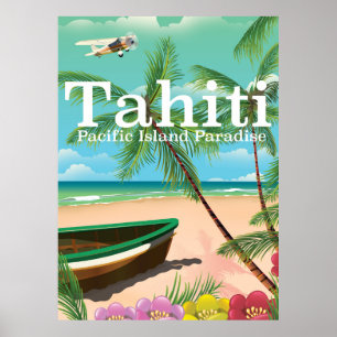 Poster de voyage Tahiti
