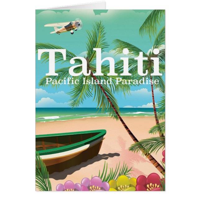Poster de voyage Tahiti (Devant)