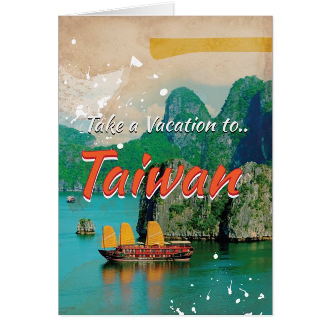 Poster de voyage Taïwan vintage (Devant)