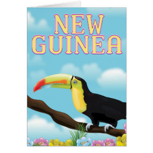 Poster de voyage Toucan en Nouvelle-Guinée