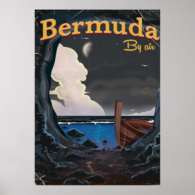 Poster de voyage vintage Bermudes (Devant)