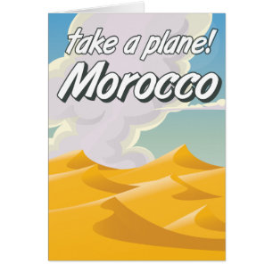 poster de voyage vintage marocain