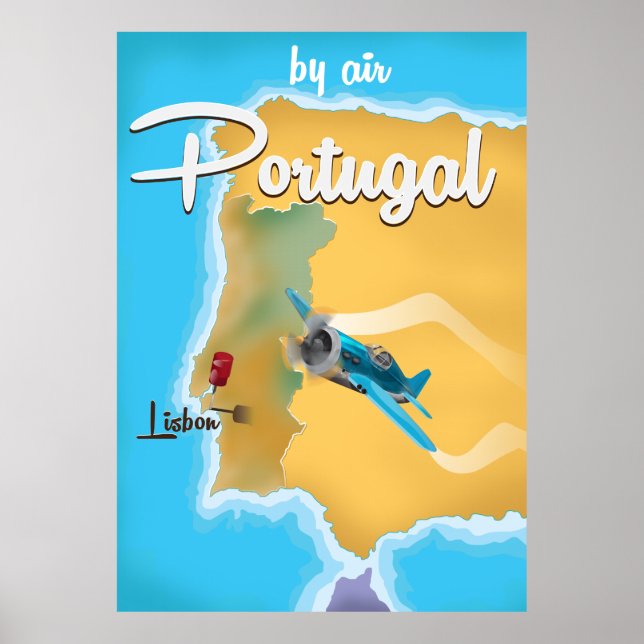 Poster de voyage vintage Portugal (Devant)