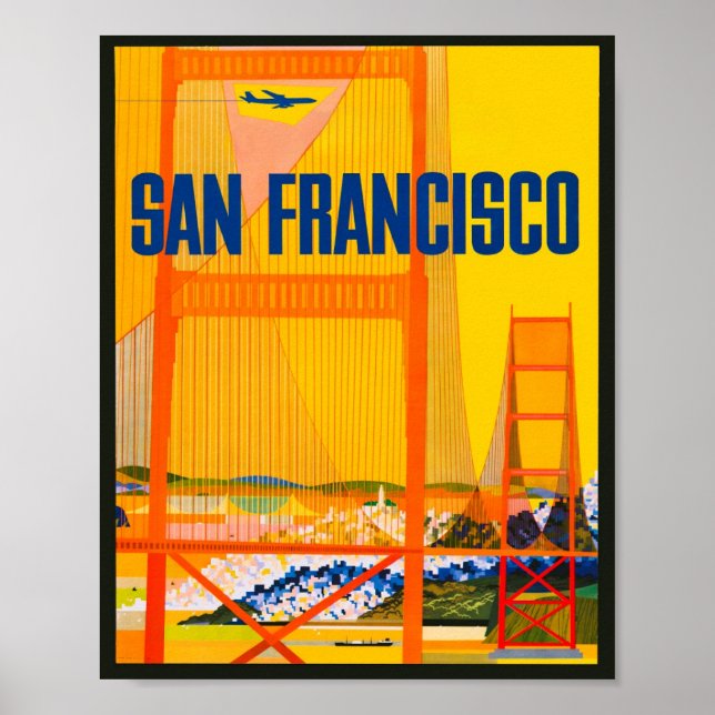 Poster de voyage vintage San Francisco (Devant)