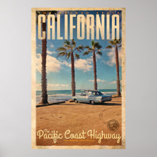 Poster de voyage vintage San Onofre State Beach