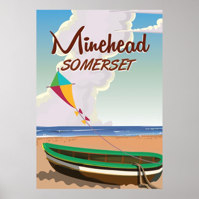 Poster de voyage vintage Somerset (Devant)