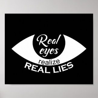 Poster De vrais yeux réalisent de vrais mensonges