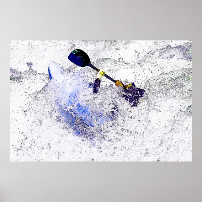 Poster de Whitewater Kayaking (Devant)