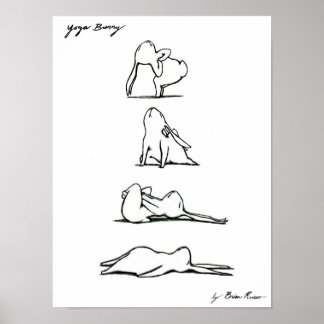 Poster de Yoga Bunny