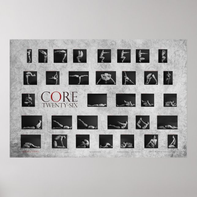 Poster de yoga Core 26 (Devant)