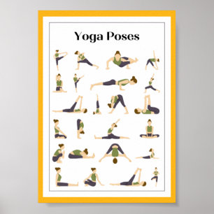 Poster de Yoga Pick a Pose Brain Break Poster (Jau