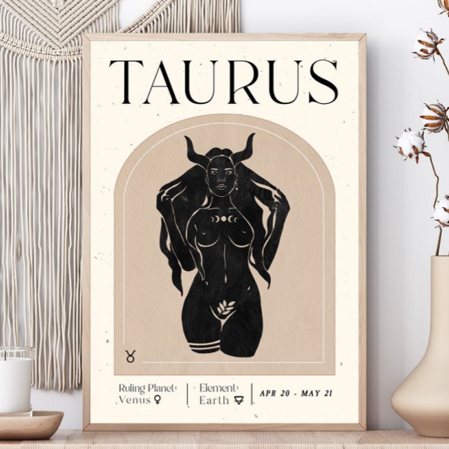 Poster de Zodiac féminin Taurus (Créateur téléchargé)