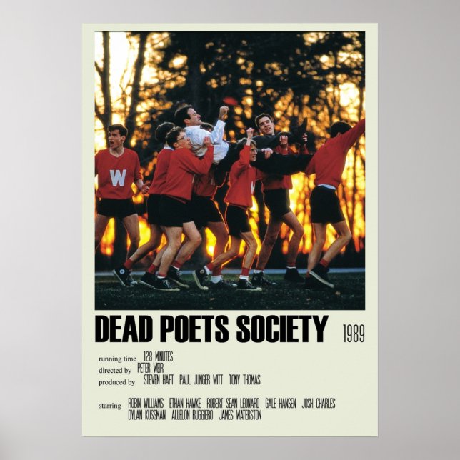 Poster Dead Poets Society Alternative Art Movie Large 3 (Devant)