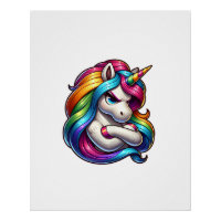 Débardeur d'art de licorne avec crinière arc-en-ci