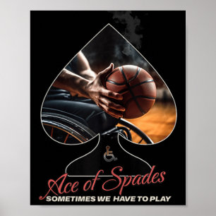 Poster Débardeur De Basketball En Fauteuil Roulant