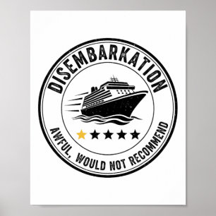 Poster Débarquement - Affreux Je ne recommanderais pas 3