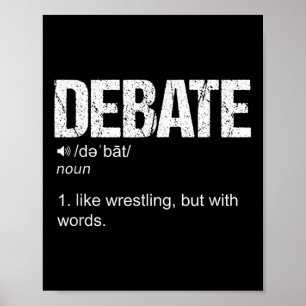 Poster Débat Définition Comme Une Lutte Mais Avec Des Mot