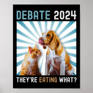 Poster Débat Élection 2024 Animaux de compagnie Chien Cha