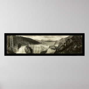 Poster Débordement du barrage de Roosevelt Photo 1916