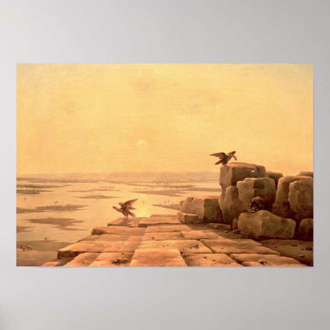 Poster Débordement du Nil, 1842 (Devant)