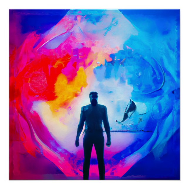 Poster Debout dans les couleurs (Devant)