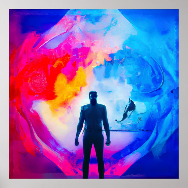 Poster Debout dans les couleurs (Devant)