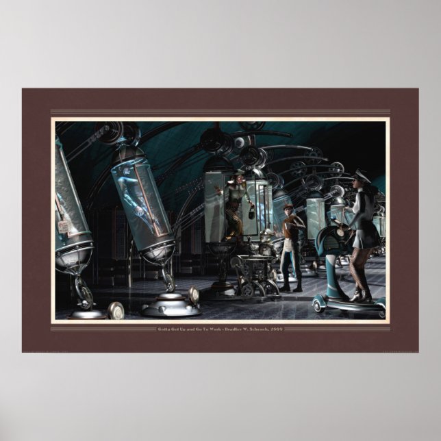 Poster Debout et va au travail (30x20") (Devant)