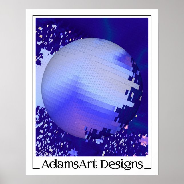 Poster Débris numériques (Devant)