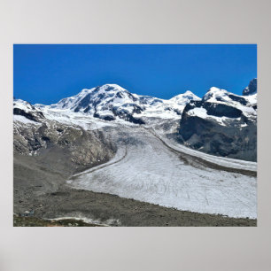 Poster Début du glacier Gornergrat