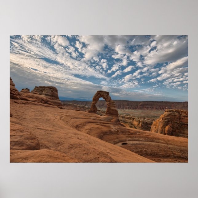 Poster Début du matin à Delicate Arch (Devant)