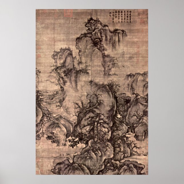 Poster Début du printemps par Guo Xi (Devant)