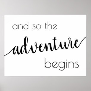 Poster Début d'une simple aventure   Black Script Party, 