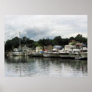 Poster DÉBUT MOINS DE 20 $ - Bateaux sur un essai de jour