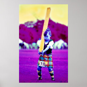 Poster débutant des jeux en montagne
