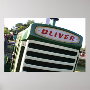 Poster Décalque de tracteur d'Oliver