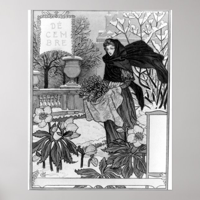 Poster Décembre - Eugene Grasset - 1895 (Devant)