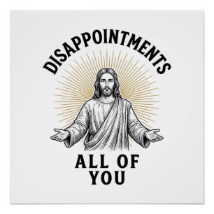 Poster Déceptions Vous Tous Tee-shirt Religieux Vintage