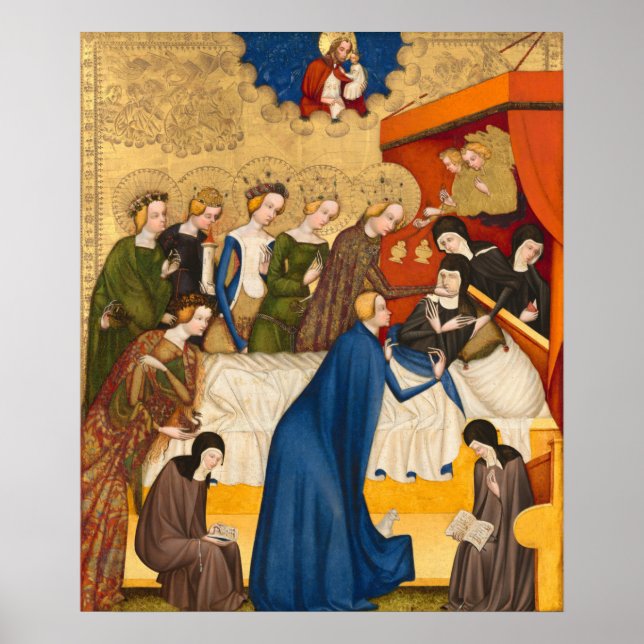 Poster Décès de Saint Clare - Heiligenkreuz Fine Art (Devant)