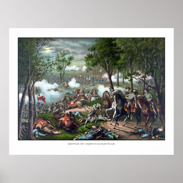 Poster Décès De Stonewall Jackson (Devant)