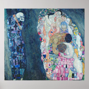 Poster Décès et vie, vers 1911 (huile sur toile)