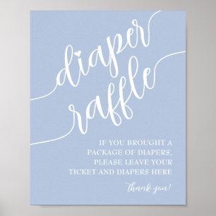 Poster Déchets de benne Raffle Déposer du Baby shower gar