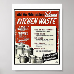 Poster Déchets de cuisine