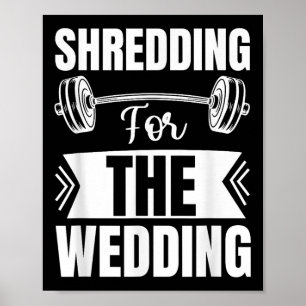 Poster Déchiquetage Pour La Mariée Et Le Marié Fitness Po