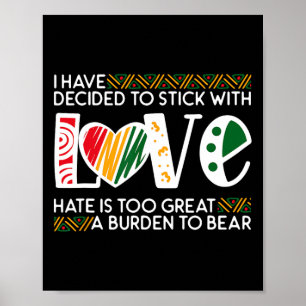 Poster Décider Bâton Amour Mlk Histoire Noire Mélanine Am