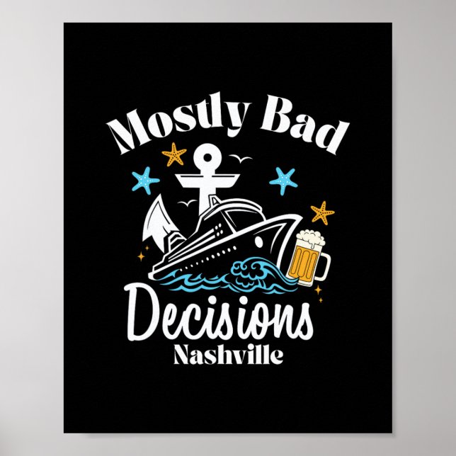 Poster Décisions Mostly D Nashville Spring Break  (Devant)