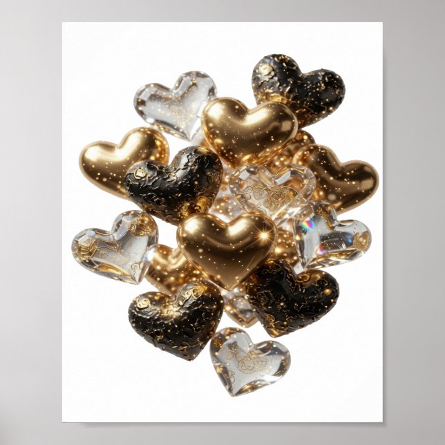 Poster Déclaration Argent CŒURS D'OR ET DE VERRE (Devant)