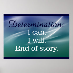 Poster Déclaration de détermination Imprimer