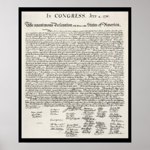 Poster Déclaration d'indépendance